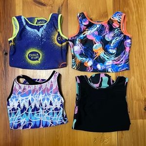 Plum practice wear leotards